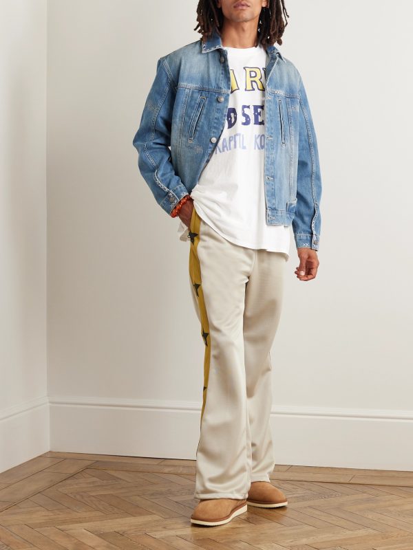 Hemi Embroidered Denim Trucker Jacket - OU