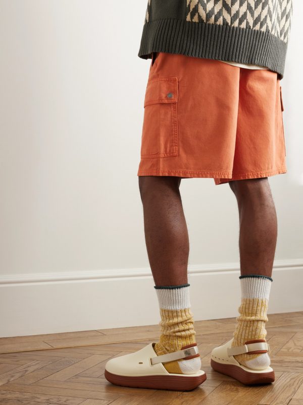 Rua Cotton and Lyocell-Blend Twill Drawstring Cargo Shorts - BK Rua Cotton and Lyocell-Blend Twill Drawstring Cargo Shorts - BK