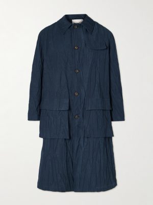 Crinkled Cotton-Twill Coat Crinkled Cotton-Twill Coat