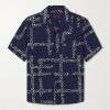 Convertible-Collar Embroidered Cotton Shirt Convertible-Collar Embroidered Cotton Shirt
