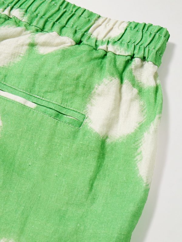 Assembly Straight-Leg Printed Linen Shorts - CU