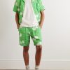 Assembly Straight-Leg Printed Linen Shorts - OU