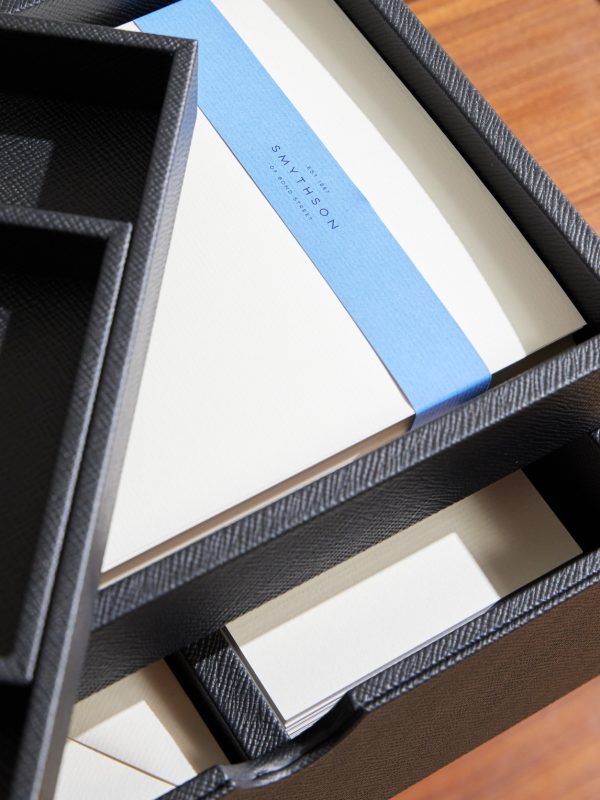 Panama Cross-Grain Leather Stationery Organiser - CU Panama Cross-Grain Leather Stationery Organiser - CU