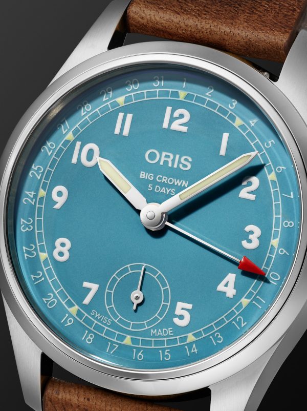 Big Crown Hand-Wound 38mm Stainless Steel and Leather Watch Ref. No. 01 473 7786 4065 - CU Big Crown Hand-Wound 38mm Stainless Steel and Leather Watch Ref. No. 01 473 7786 4065 - CU