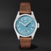 Big Crown Hand-Wound 38mm Stainless Steel and Leather Watch Ref. No. 01 473 7786 4065 Big Crown Hand-Wound 38mm Stainless Steel and Leather Watch Ref. No. 01 473 7786 4065