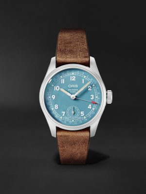 Big Crown Hand-Wound 38mm Stainless Steel and Leather Watch Ref. No. 01 473 7786 4065 Big Crown Hand-Wound 38mm Stainless Steel and Leather Watch Ref. No. 01 473 7786 4065