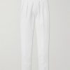 Manny Tapered Pleated Cotton-Twill Trousers