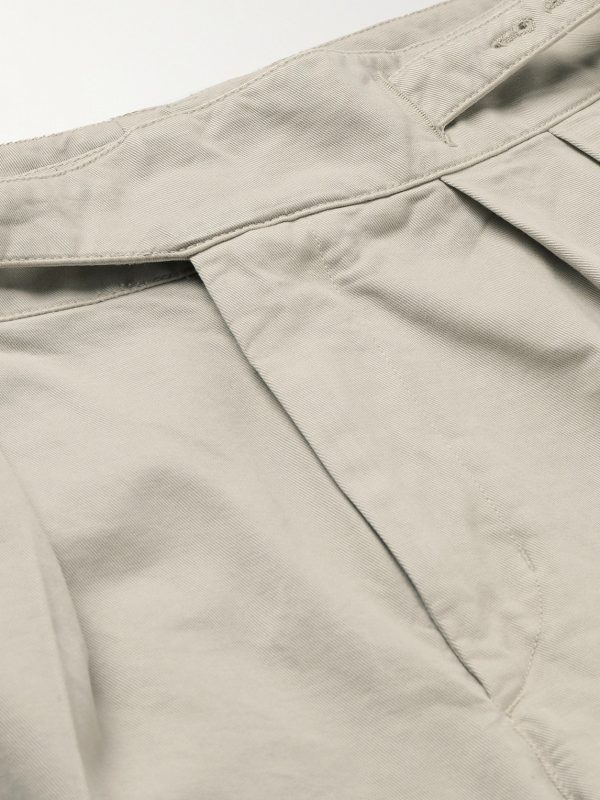 Straight-Leg Pleated Cotton-Twill Shorts - E1 Straight-Leg Pleated Cotton-Twill Shorts - E1