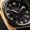 H08 Automatic 39mm DLC-Coated Titanium, Rose Gold and Rubber Watch, Ref. No. 060124WW00 - CU H08 Automatic 39mm DLC-Coated Titanium, Rose Gold and Rubber Watch, Ref. No. 060124WW00 - CU