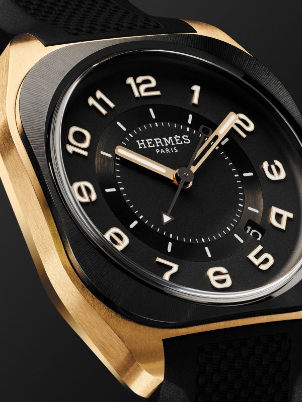 H08 Automatic 39mm DLC-Coated Titanium, Rose Gold and Rubber Watch, Ref. No. 060124WW00 - CU H08 Automatic 39mm DLC-Coated Titanium, Rose Gold and Rubber Watch, Ref. No. 060124WW00 - CU