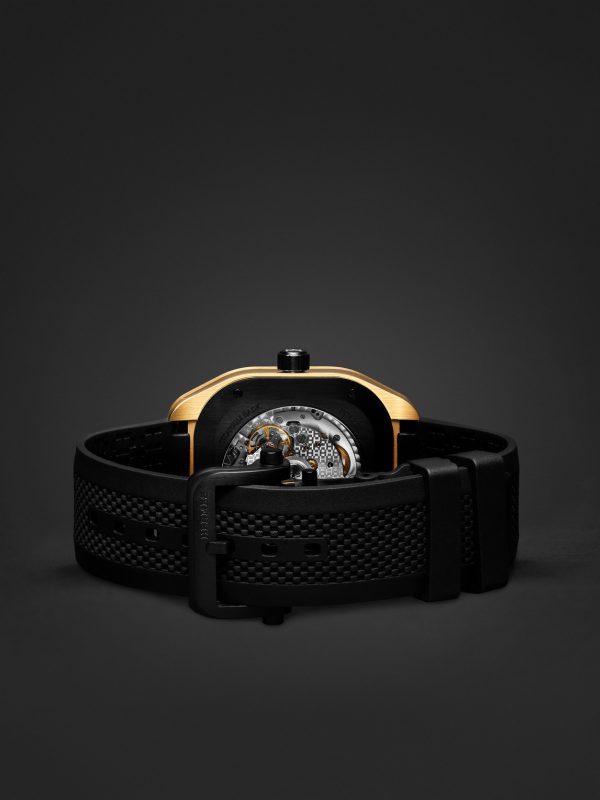 H08 Automatic 39mm DLC-Coated Titanium, Rose Gold and Rubber Watch, Ref. No. 060124WW00 - E2 H08 Automatic 39mm DLC-Coated Titanium, Rose Gold and Rubber Watch, Ref. No. 060124WW00 - E2