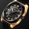 H08 Automatic 39mm DLC-Coated Titanium, Rose Gold and Rubber Watch, Ref. No. 060124WW00 - FR H08 Automatic 39mm DLC-Coated Titanium, Rose Gold and Rubber Watch, Ref. No. 060124WW00 - FR