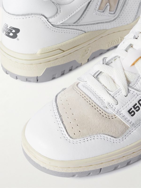 550 Perforated Leather, Suede and Mesh Sneakers - CU 550 Perforated Leather, Suede and Mesh Sneakers - CU