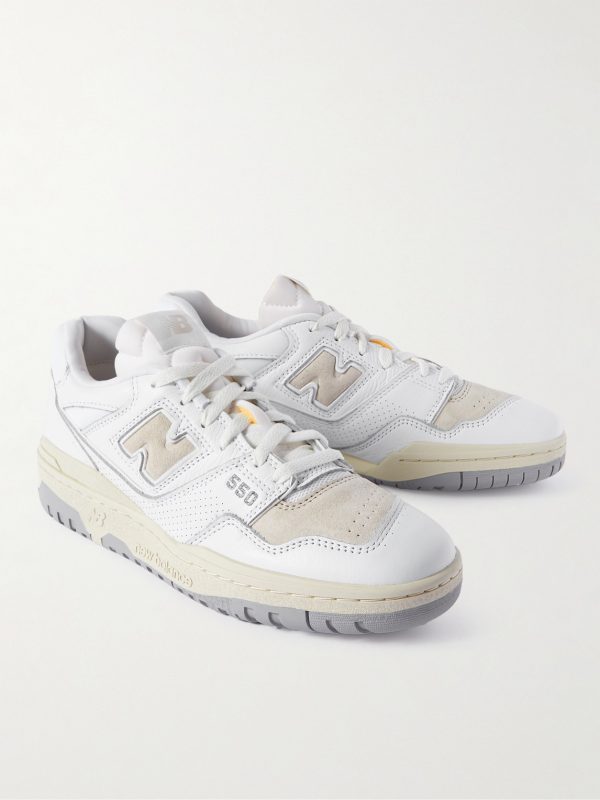 550 Perforated Leather, Suede and Mesh Sneakers - FR 550 Perforated Leather, Suede and Mesh Sneakers - FR