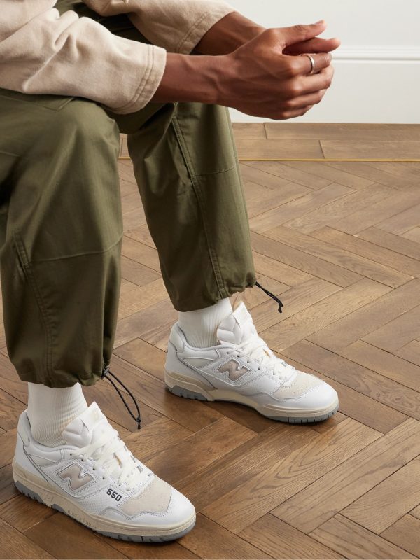 550 Perforated Leather, Suede and Mesh Sneakers - OU 550 Perforated Leather, Suede and Mesh Sneakers - OU