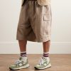 998 Leather- and Rubber-Trimmed Suede and Mesh Sneakers - OU 998 Leather- and Rubber-Trimmed Suede and Mesh Sneakers - OU