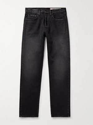 Slim-Fit Straight-Leg Stone-Washed Jeans Slim-Fit Straight-Leg Stone-Washed Jeans