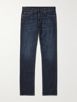 Slim-Fit Straight-Leg Stretch-Denim Jeans Slim-Fit Straight-Leg Stretch-Denim Jeans
