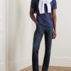 Slim-Fit Straight-Leg Stretch-Denim Jeans - OU