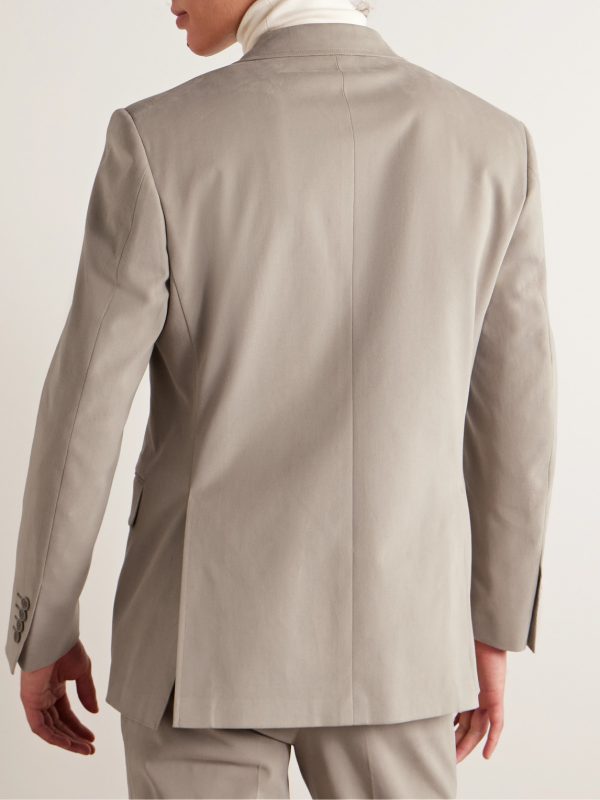Cotton-Blend Twill Suit Jacket - BK