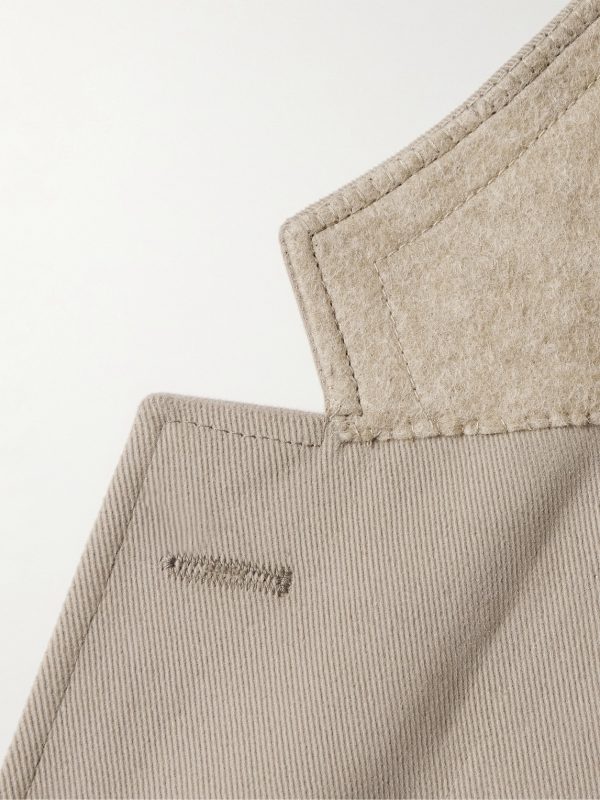 Cotton-Blend Twill Suit Jacket - E1