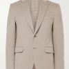 Cotton-Blend Twill Suit Jacket
