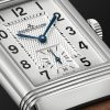 Reverso Classic Large Small Seconds Singapore Hand-Wound 45.6mm Stainless Steel and Leather Watch, Ref No. Q385852G - CU Reverso Classic Large Small Seconds Singapore Hand-Wound 45.6mm Stainless Steel and Leather Watch, Ref No. Q385852G - CU