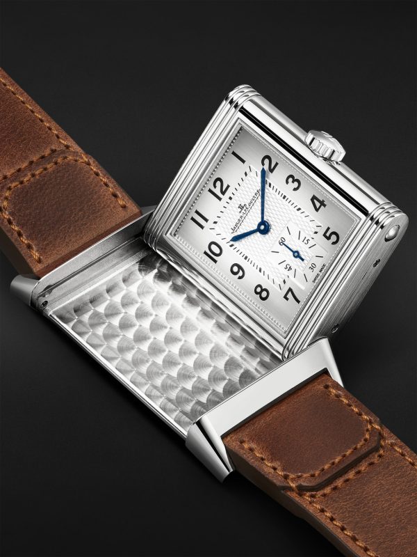 Reverso Classic Large Small Seconds Singapore Hand-Wound 45.6mm Stainless Steel and Leather Watch, Ref No. Q385852G - E1 Reverso Classic Large Small Seconds Singapore Hand-Wound 45.6mm Stainless Steel and Leather Watch, Ref No. Q385852G - E1