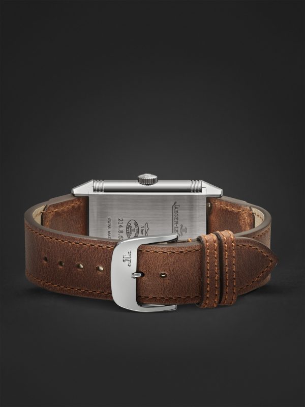 Reverso Classic Large Small Seconds Singapore Hand-Wound 45.6mm Stainless Steel and Leather Watch, Ref No. Q385852G - E2 Reverso Classic Large Small Seconds Singapore Hand-Wound 45.6mm Stainless Steel and Leather Watch, Ref No. Q385852G - E2