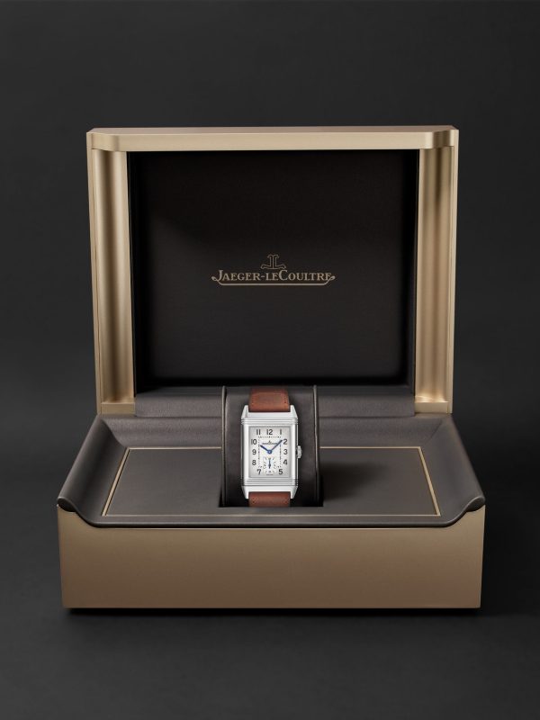 Reverso Classic Large Small Seconds Singapore Hand-Wound 45.6mm Stainless Steel and Leather Watch, Ref No. Q385852G - E3 Reverso Classic Large Small Seconds Singapore Hand-Wound 45.6mm Stainless Steel and Leather Watch, Ref No. Q385852G - E3