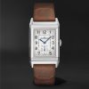 Reverso Classic Large Small Seconds Singapore Hand-Wound 45.6mm Stainless Steel and Leather Watch, Ref No. Q385852G - E5 Reverso Classic Large Small Seconds Singapore Hand-Wound 45.6mm Stainless Steel and Leather Watch, Ref No. Q385852G - E5