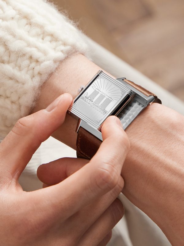 Reverso Classic Large Small Seconds Singapore Hand-Wound 45.6mm Stainless Steel and Leather Watch, Ref No. Q385852G - E6 Reverso Classic Large Small Seconds Singapore Hand-Wound 45.6mm Stainless Steel and Leather Watch, Ref No. Q385852G - E6