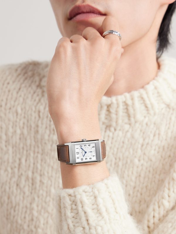 Reverso Classic Large Small Seconds Singapore Hand-Wound 45.6mm Stainless Steel and Leather Watch, Ref No. Q385852G - E7 Reverso Classic Large Small Seconds Singapore Hand-Wound 45.6mm Stainless Steel and Leather Watch, Ref No. Q385852G - E7