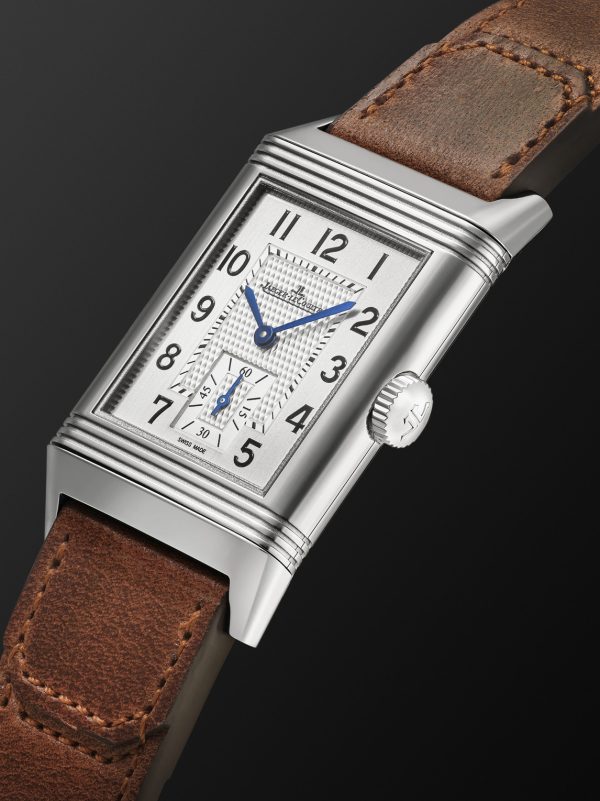 Reverso Classic Large Small Seconds Singapore Hand-Wound 45.6mm Stainless Steel and Leather Watch, Ref No. Q385852G - FR Reverso Classic Large Small Seconds Singapore Hand-Wound 45.6mm Stainless Steel and Leather Watch, Ref No. Q385852G - FR