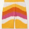 Straight-Leg Crochet-Knit Striped Cotton Shorts Straight-Leg Crochet-Knit Striped Cotton Shorts