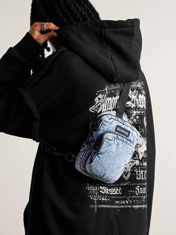 Explorer Logo-Appliquéd Nylon-Twill Messenger Bag - OU Explorer Logo-Appliquéd Nylon-Twill Messenger Bag - OU