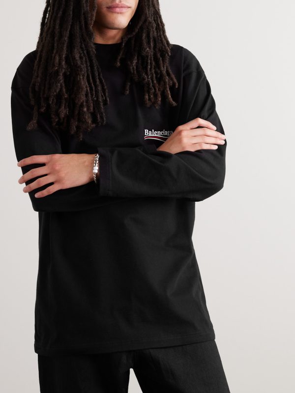 Logo-Embroidered Cotton-Jersey T-Shirt - FR Logo-Embroidered Cotton-Jersey T-Shirt - FR