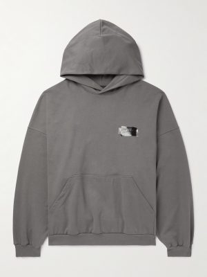 Logo-Embroidered Cotton-Jersey Hoodie