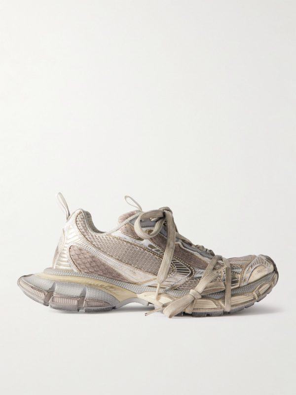 3XL Distressed Mesh and Rubber Sneakers 3XL Distressed Mesh and Rubber Sneakers