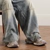 3XL Distressed Mesh and Rubber Sneakers - OU 3XL Distressed Mesh and Rubber Sneakers - OU