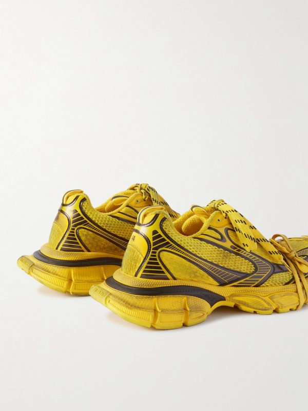 3XL Distressed Mesh and Rubber Sneakers - BK 3XL Distressed Mesh and Rubber Sneakers - BK