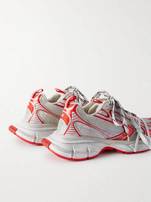 3XL Distressed Mesh and Rubber Sneakers - BK 3XL Distressed Mesh and Rubber Sneakers - BK