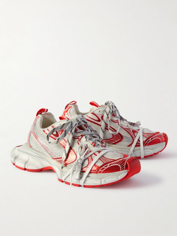 3XL Distressed Mesh and Rubber Sneakers - FR 3XL Distressed Mesh and Rubber Sneakers - FR