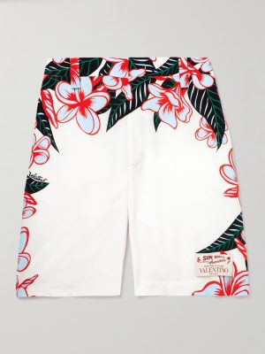 + Sun Surf Straight-Leg Floral-Print Cotton-Poplin Bermuda Shorts + Sun Surf Straight-Leg Floral-Print Cotton-Poplin Bermuda Shorts