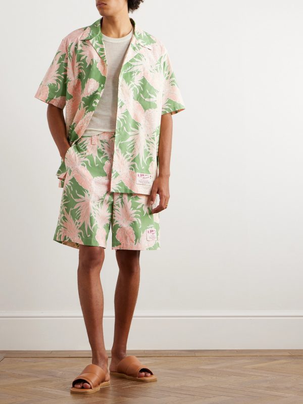 + Sun Surf Printed Cotton-Poplin Bermuda Shorts - OU + Sun Surf Printed Cotton-Poplin Bermuda Shorts - OU