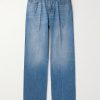 Wide-Leg Distressed Jeans Wide-Leg Distressed Jeans