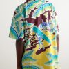 + Sun Surf Camp-Collar Printed Cotton-Poplin Shirt - BK