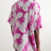 + Sun Surf Logo-Appliquéd Camp-Collar Printed Silk Crepe de Chine Shirt - BK + Sun Surf Logo-Appliquéd Camp-Collar Printed Silk Crepe de Chine Shirt - BK
