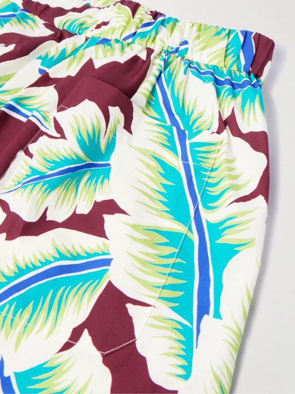 + Sun Surf Straight-Leg Printed Cotton-Poplin Bermuda Shorts - CU + Sun Surf Straight-Leg Printed Cotton-Poplin Bermuda Shorts - CU