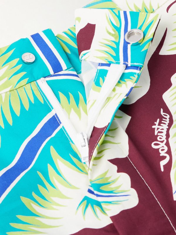 + Sun Surf Straight-Leg Printed Cotton-Poplin Bermuda Shorts - E1 + Sun Surf Straight-Leg Printed Cotton-Poplin Bermuda Shorts - E1